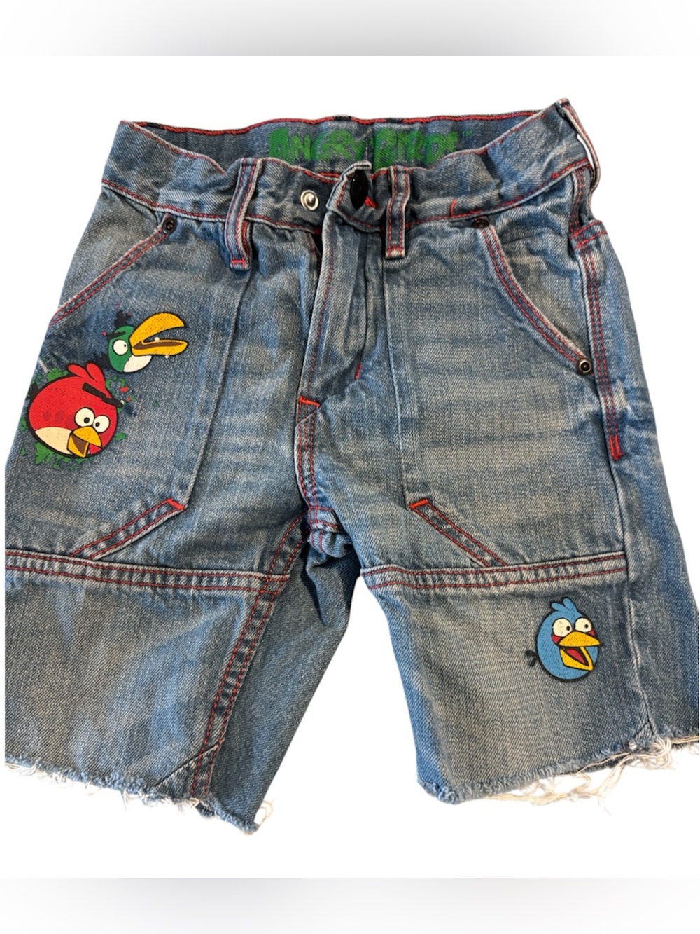 H&M Blue Denim Kids' Shorts with Character Patches
